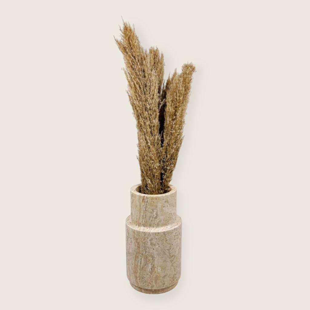 Tiered Vase - Travertine