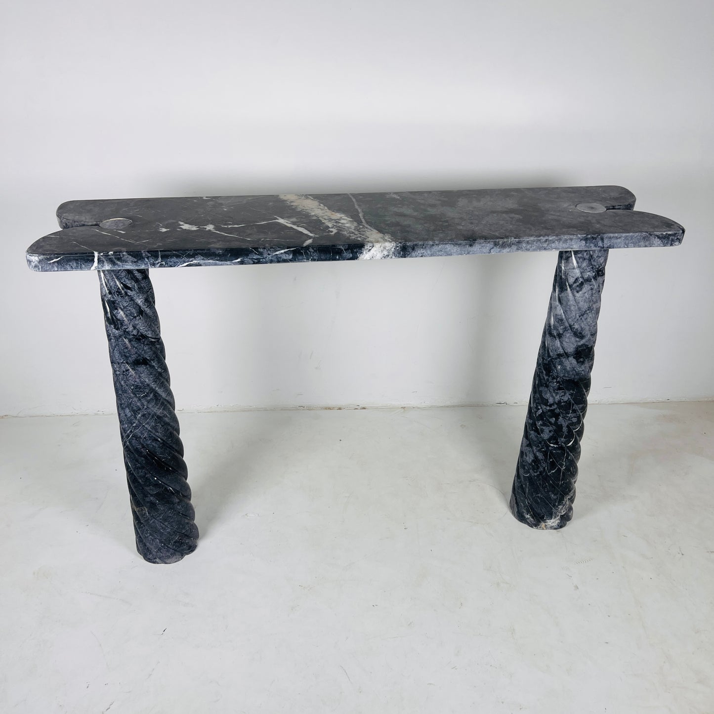 Portico Console Table - Black & Blue