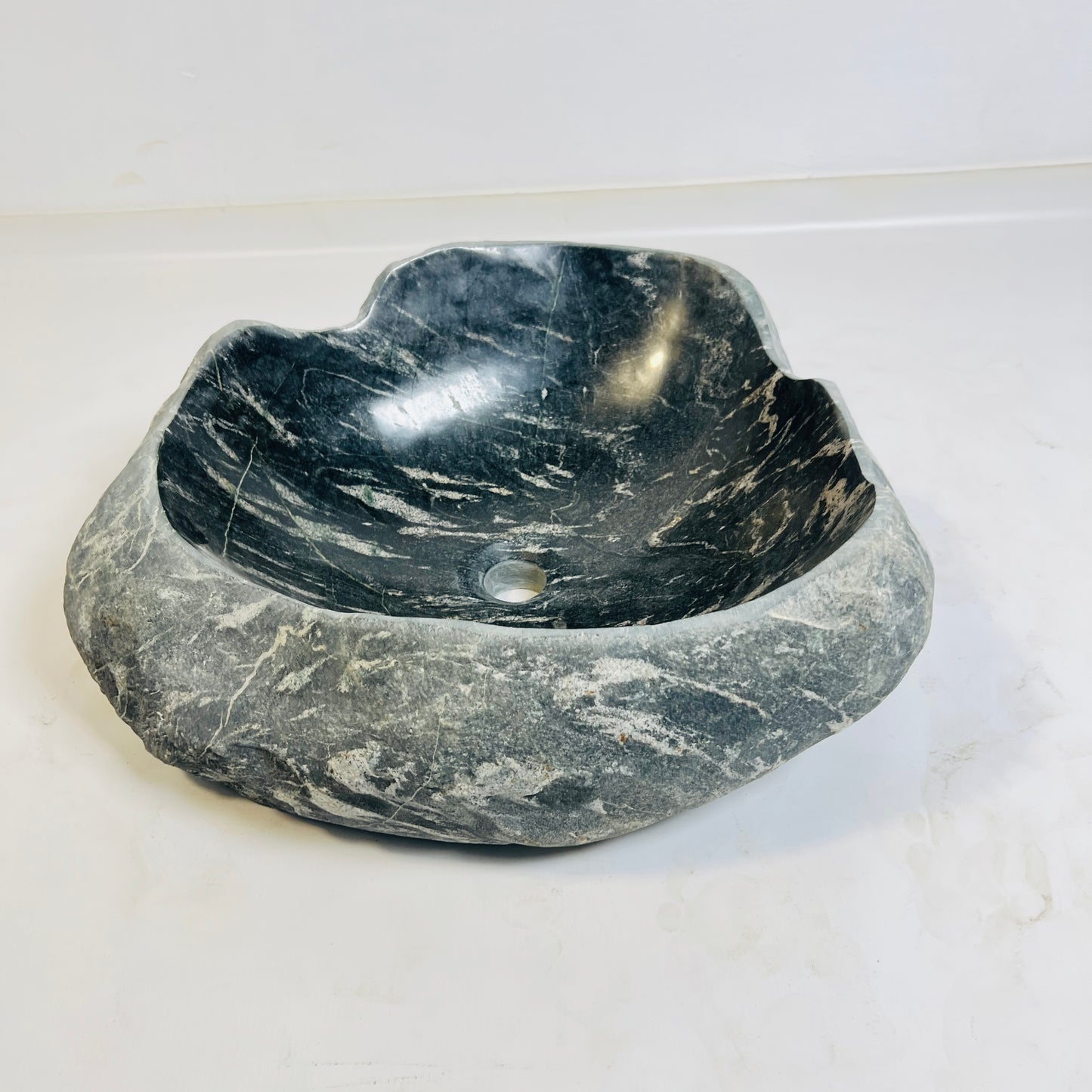 Vesper Dark Stone Sink - River Stone