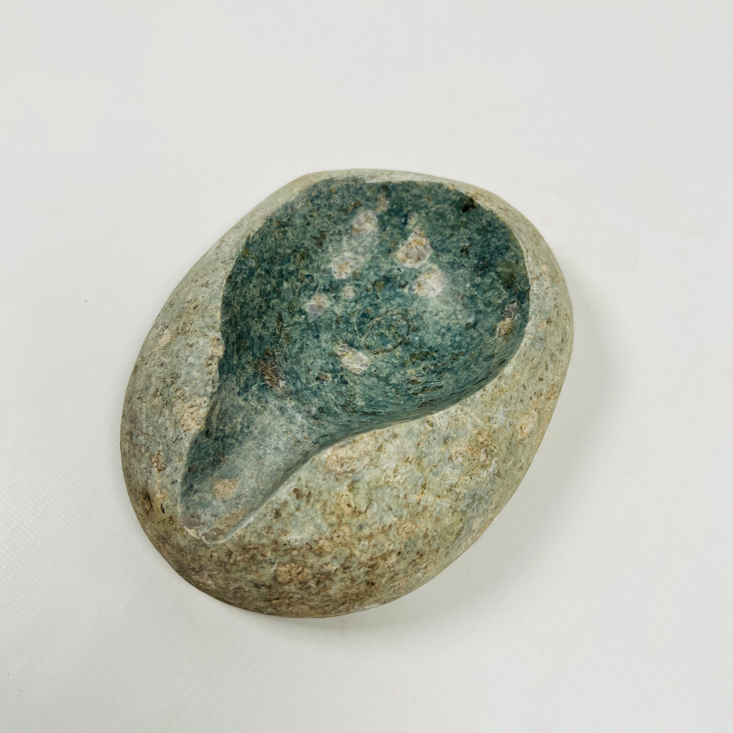 Emerald Green Tainted Ash Tray - River Stone