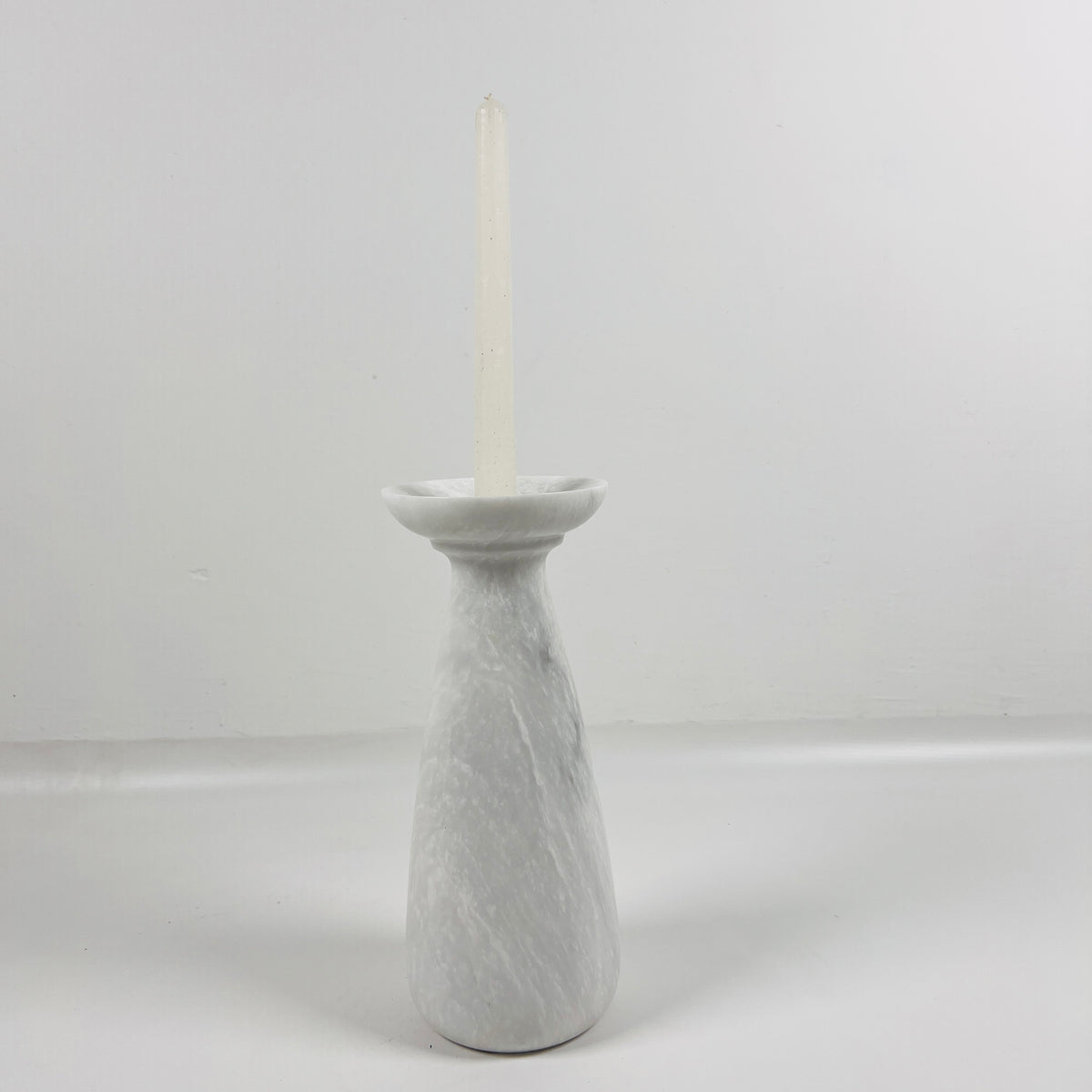 Funnel Grey Marble Candle Stand Noon & Co Designs