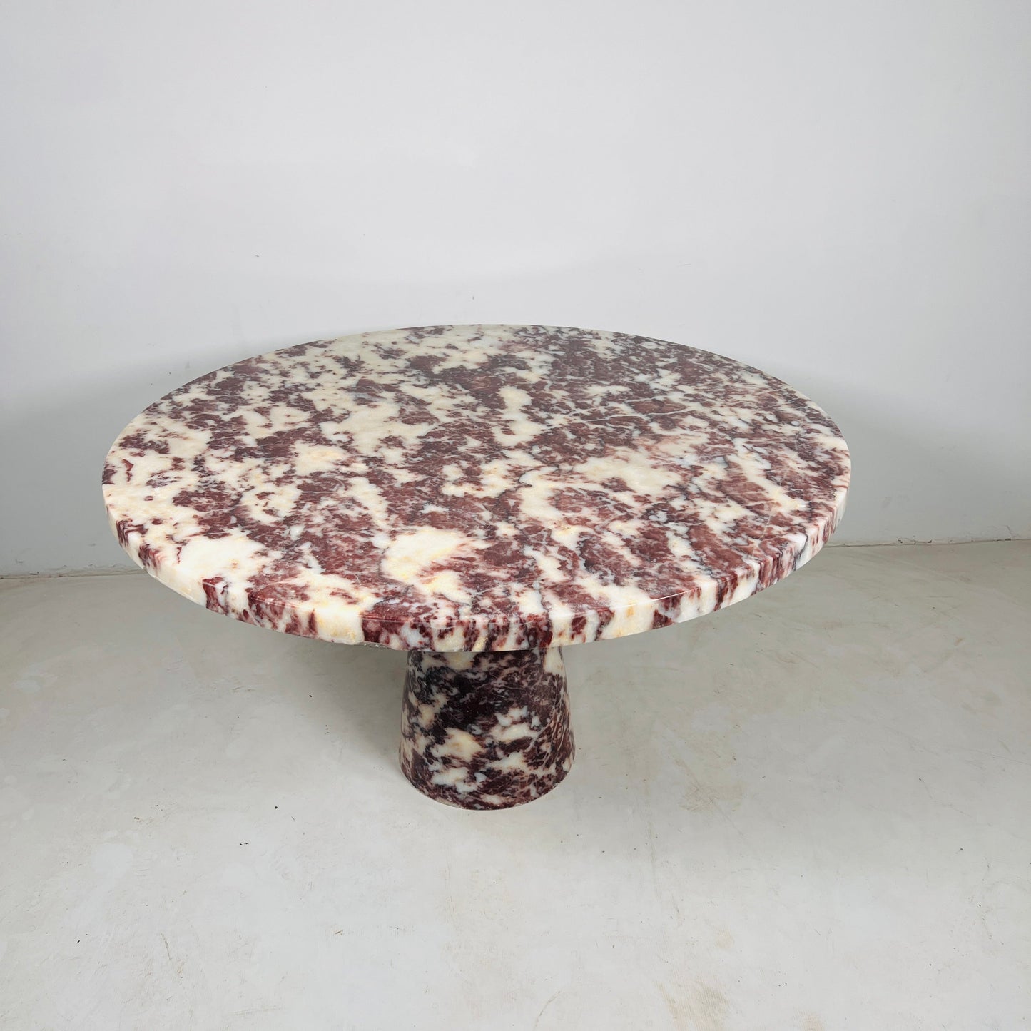 Helix Marble Table - Red & White