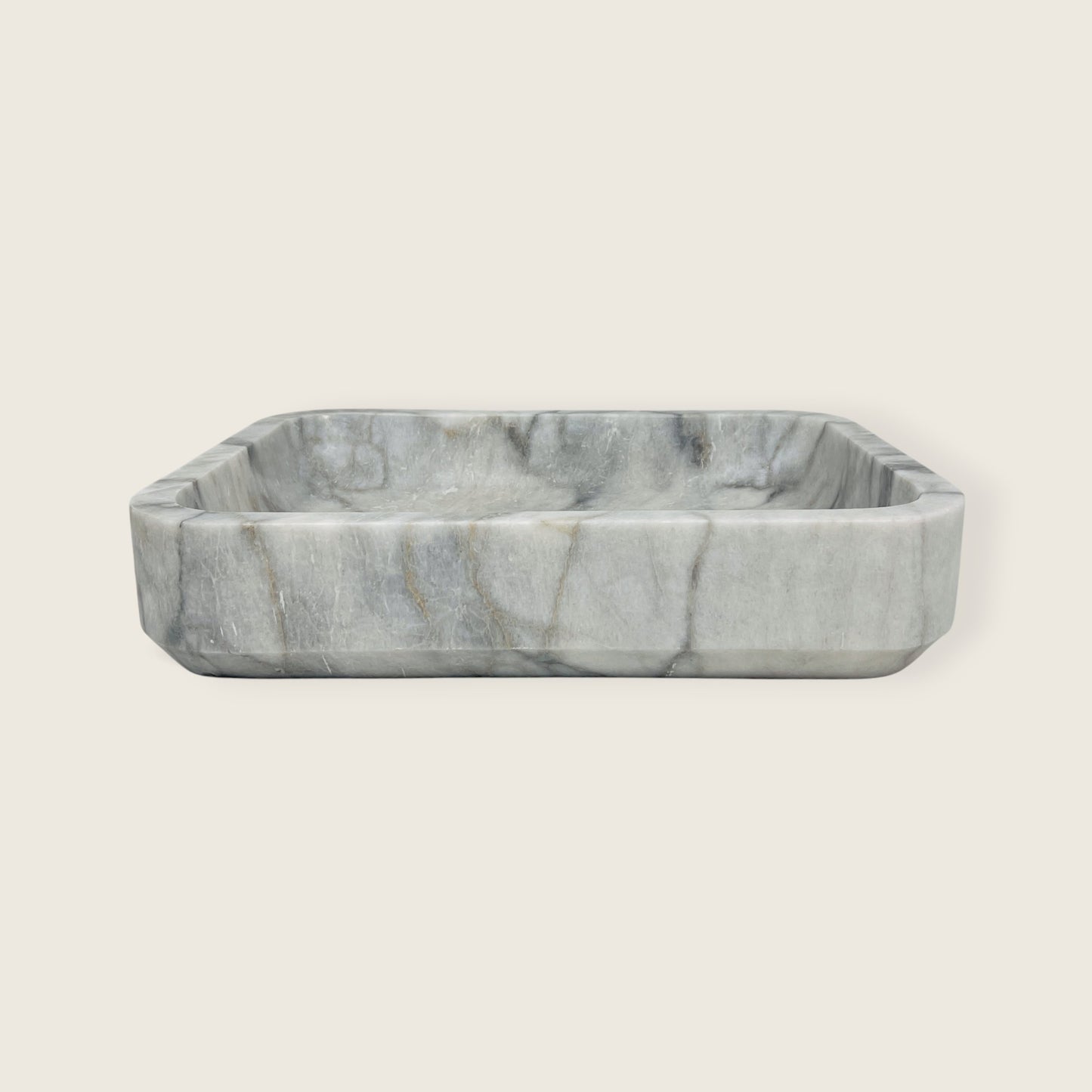 Rounded Rectangle Sink - Gray Commando