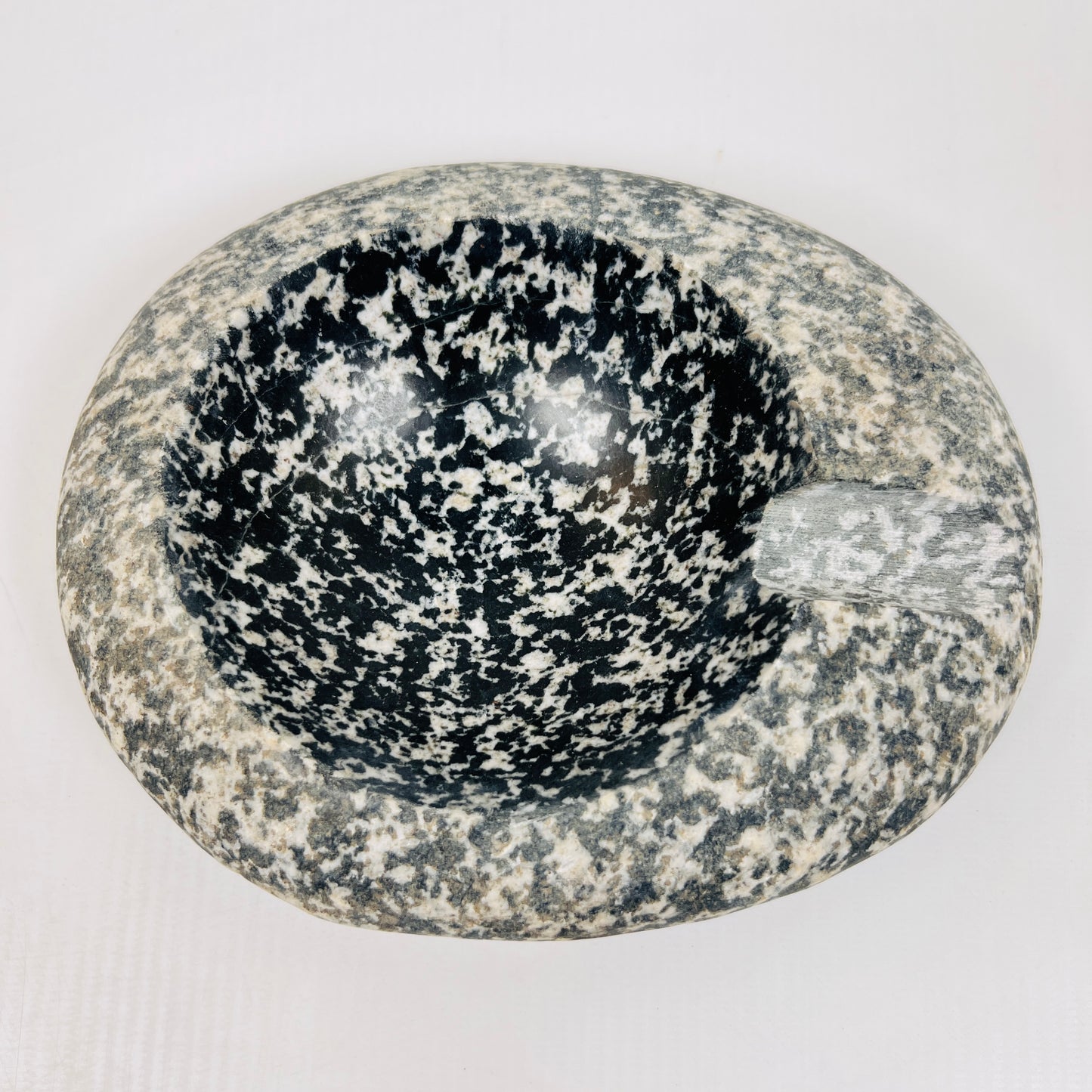 Black Splashed Ash Tray - Riverstone