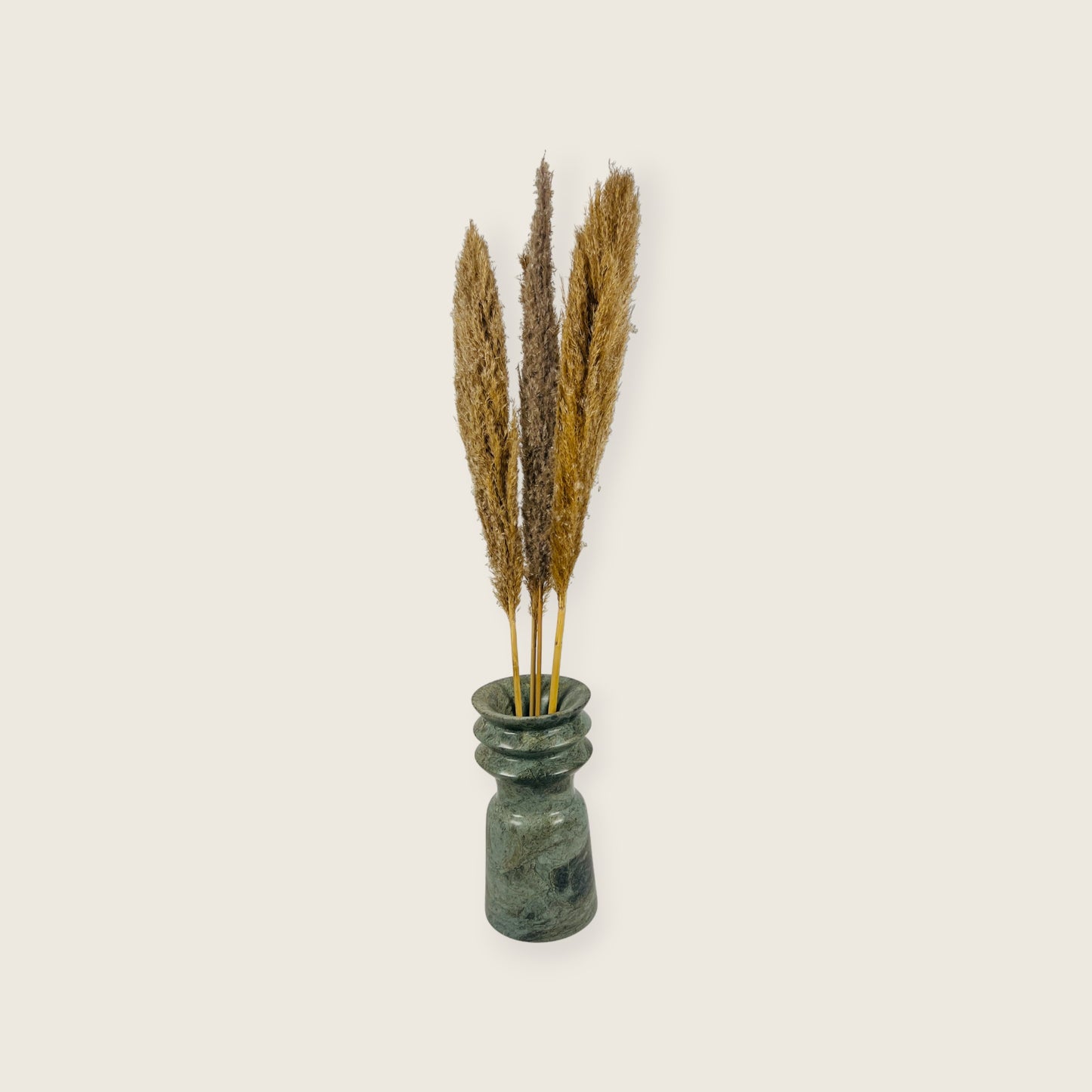 Ribbed Vase - Green