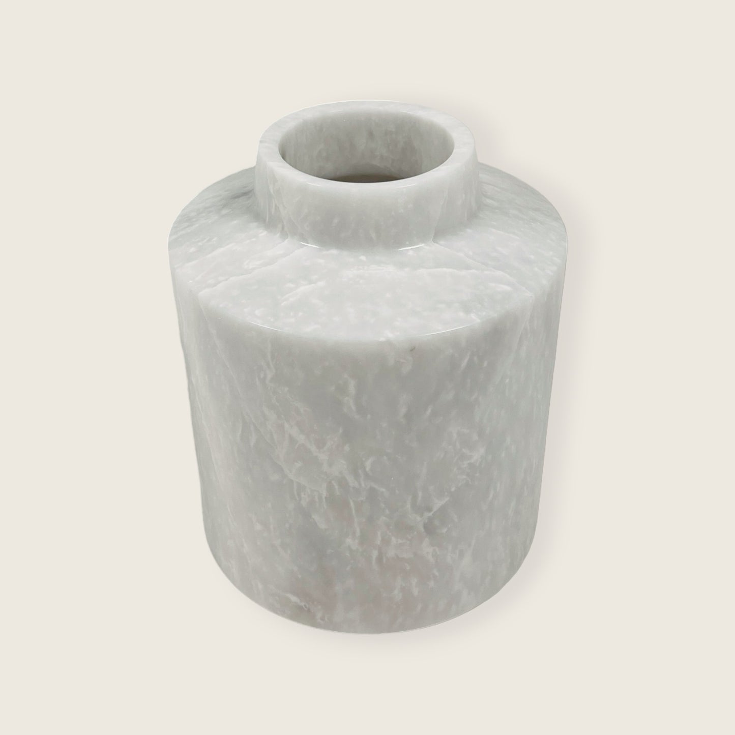 Wide Bottom Vase - Cheetah White