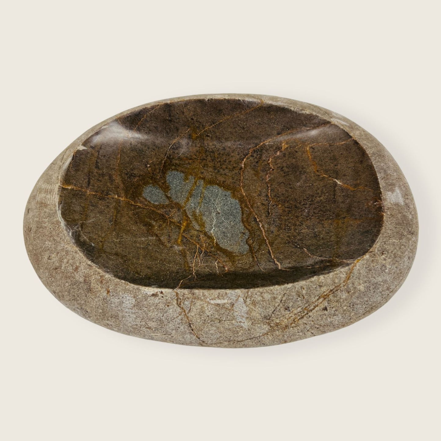 Amber Webbed Soap Dish - Riverstone