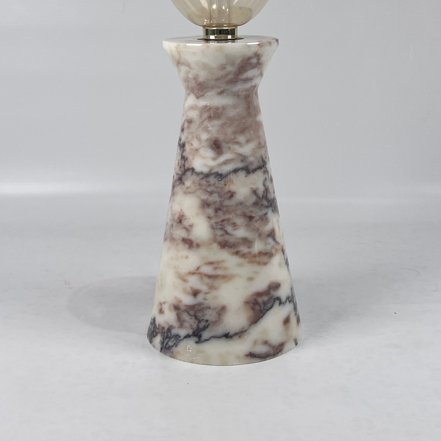 Funnel Table Lamp - Red & White