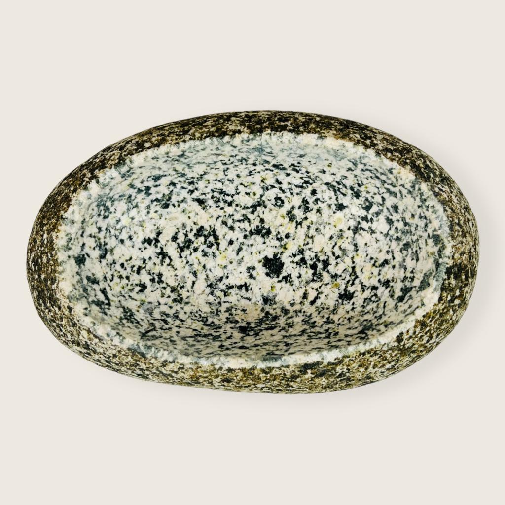 Coconut Spotted Soap Dish - Riverstone