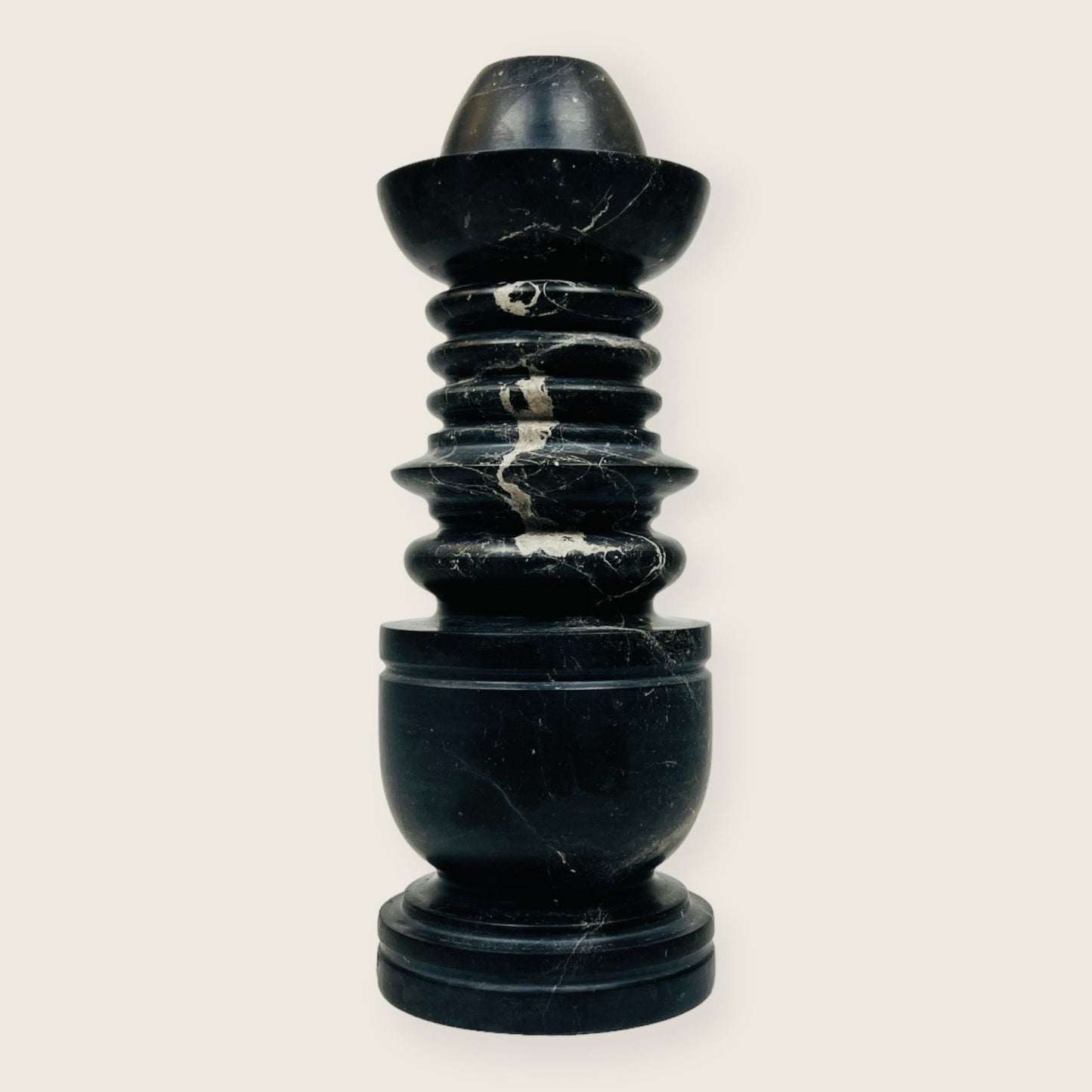 Cairn Candle Stand - Black