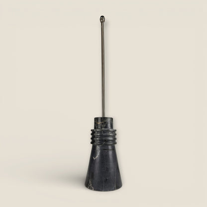 Frustum Ringed Lamp - Black