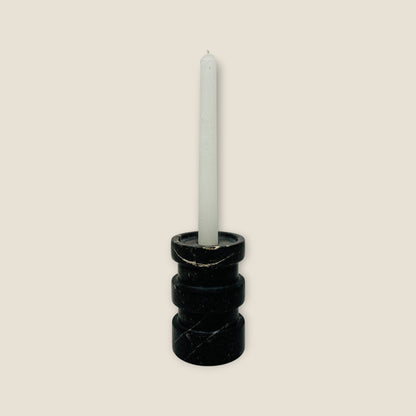 Triple Band Candle Stand - Black