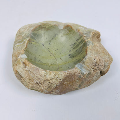 Light Green Hued Ash Tray - River Stone