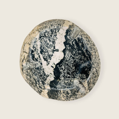 White Stroke Ash Tray - River Stone