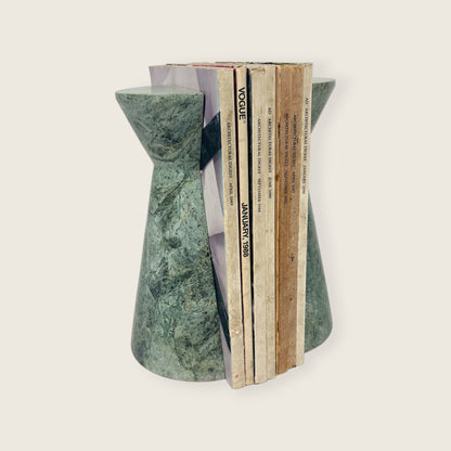 Biconic Bookends Pair - Green