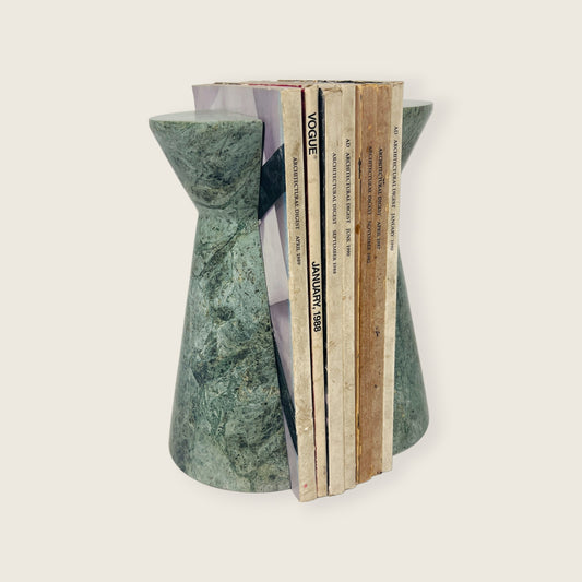 Biconic Bookends Pair - Green
