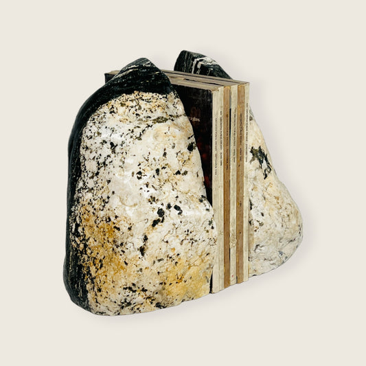 Cheetah Riverstone Bookend Pair