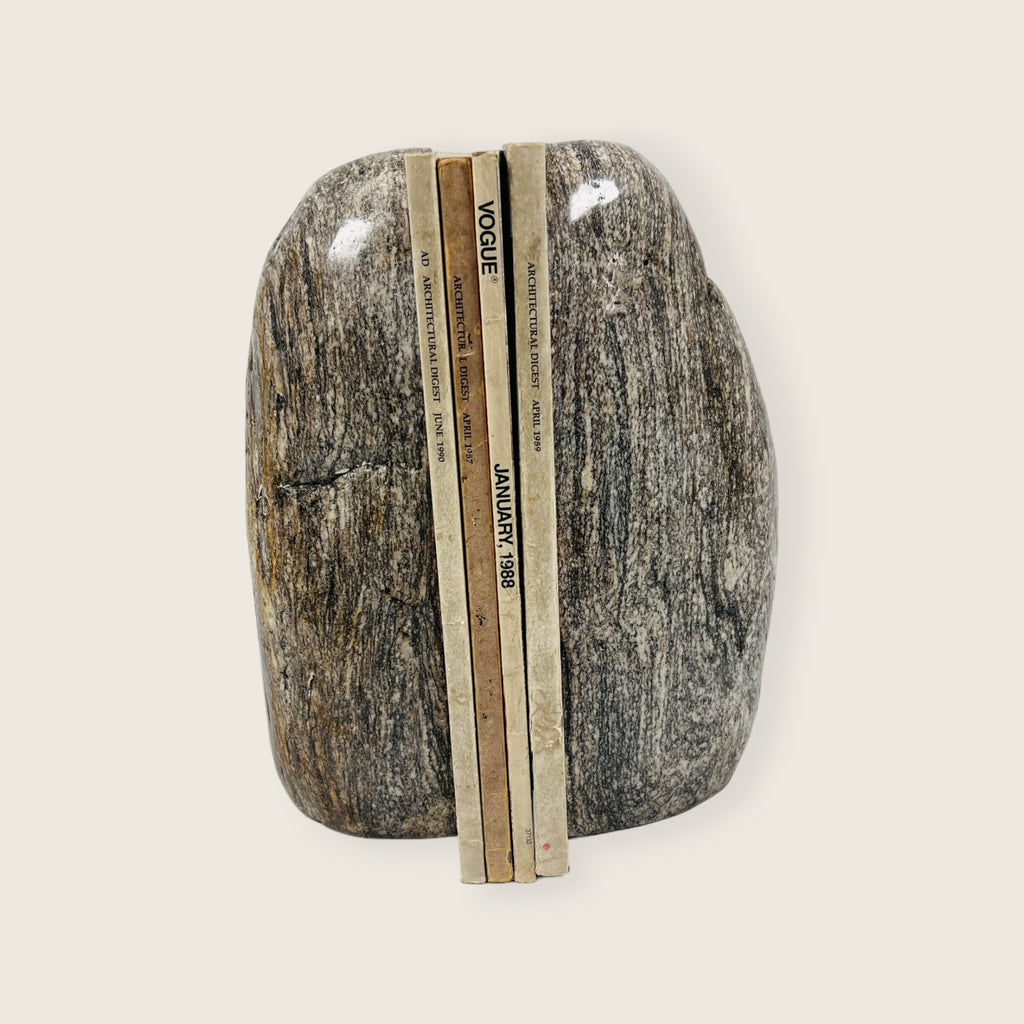 Brown Riverstone Bookend