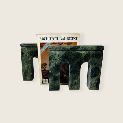 Bridge Bookends Pair - Green