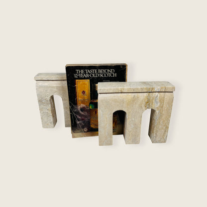 Terra Travertine Book End Pair