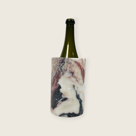 Marble Bottle Holder - -Red & White