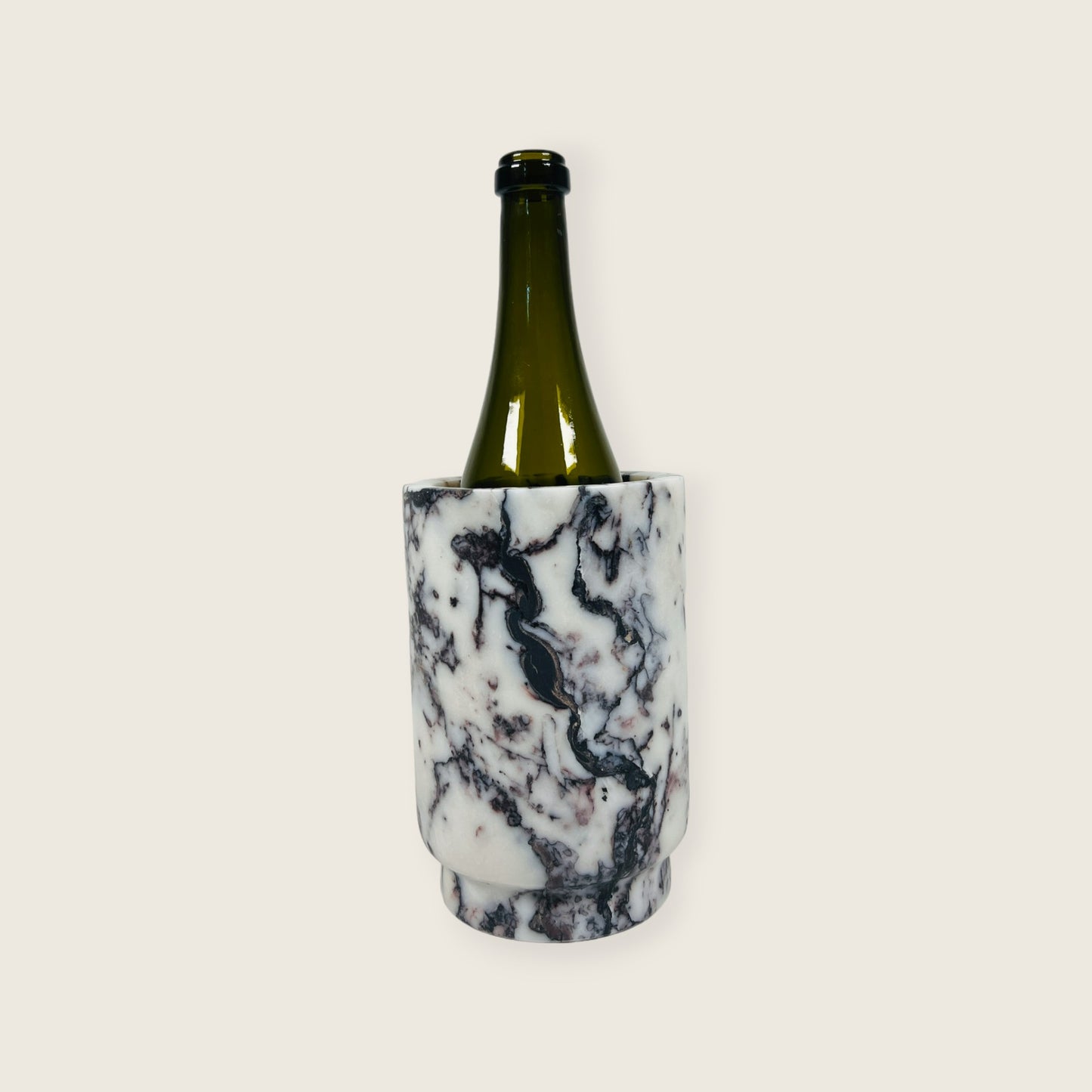 Marble Bottle Holder - Red & White