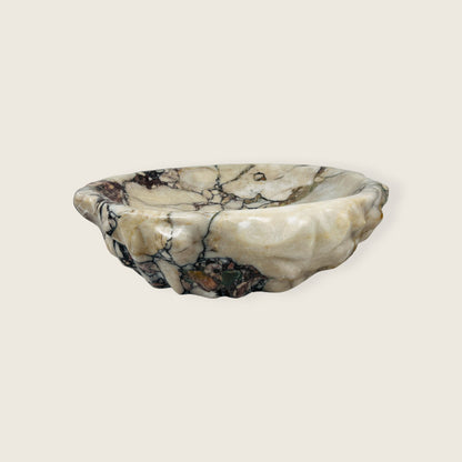 Wine Stone Bowl - Red & White
