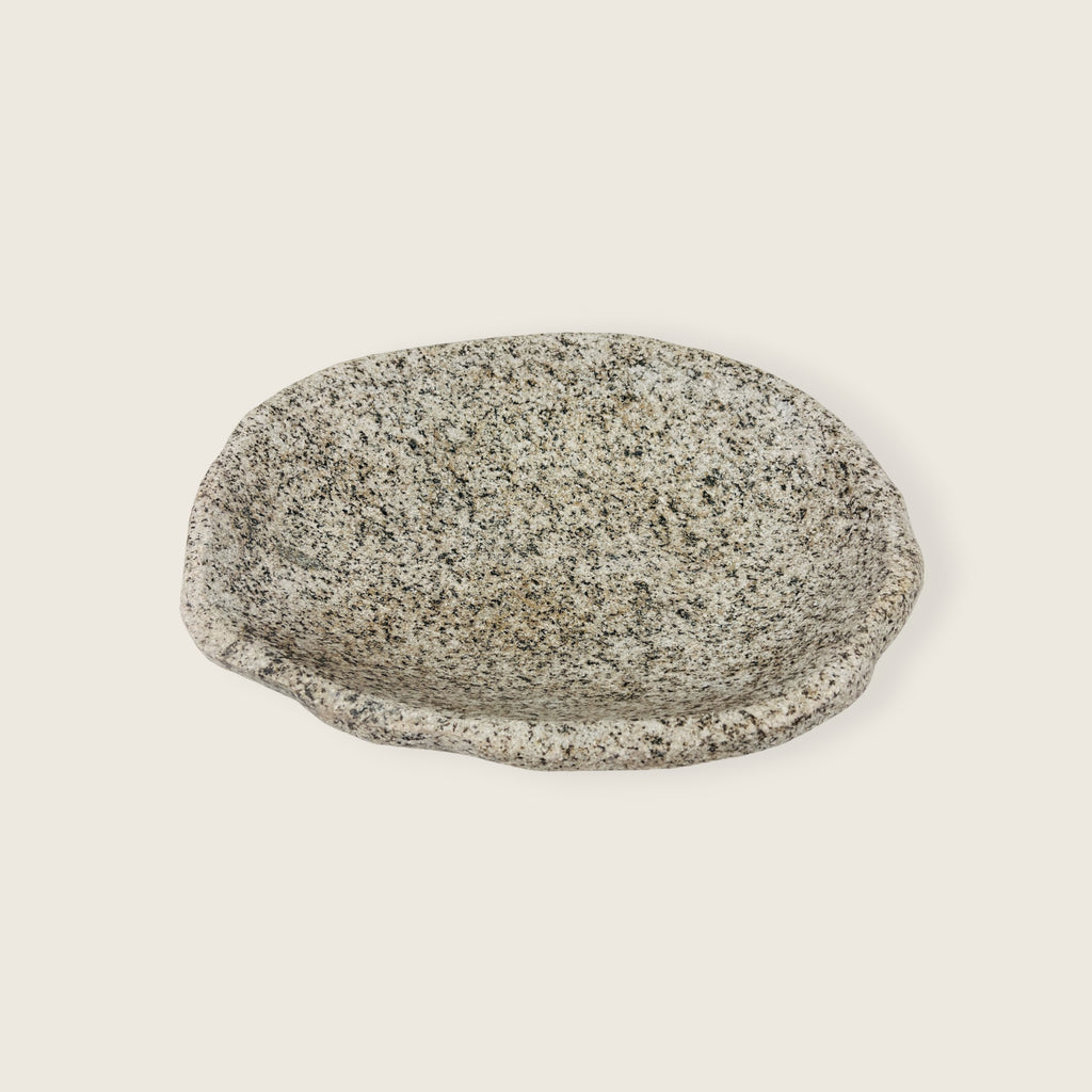 Ivory Veil River Stone Bowl