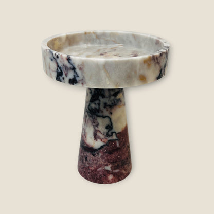 Aeva Cake Stand - Red & White