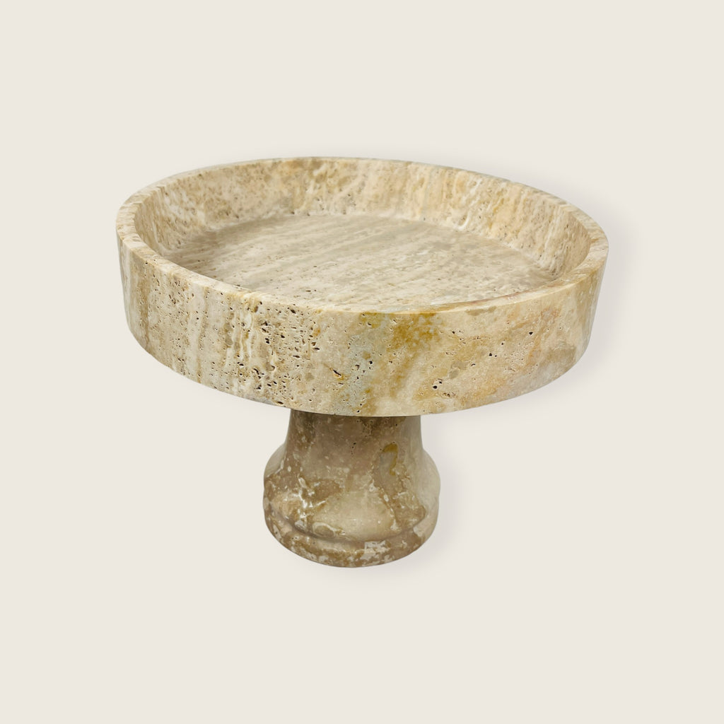 Travertine Cake Stand