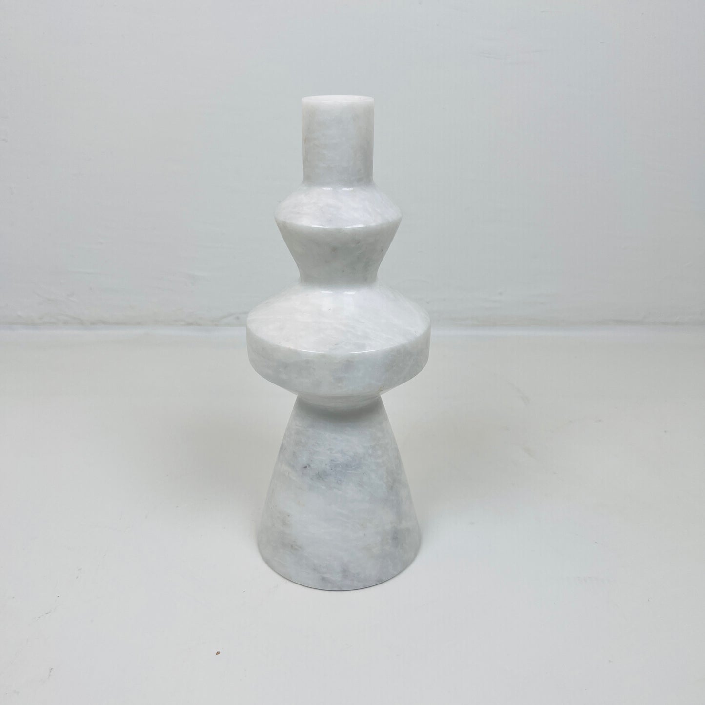 Bulged Ring Candle Stand - Gray