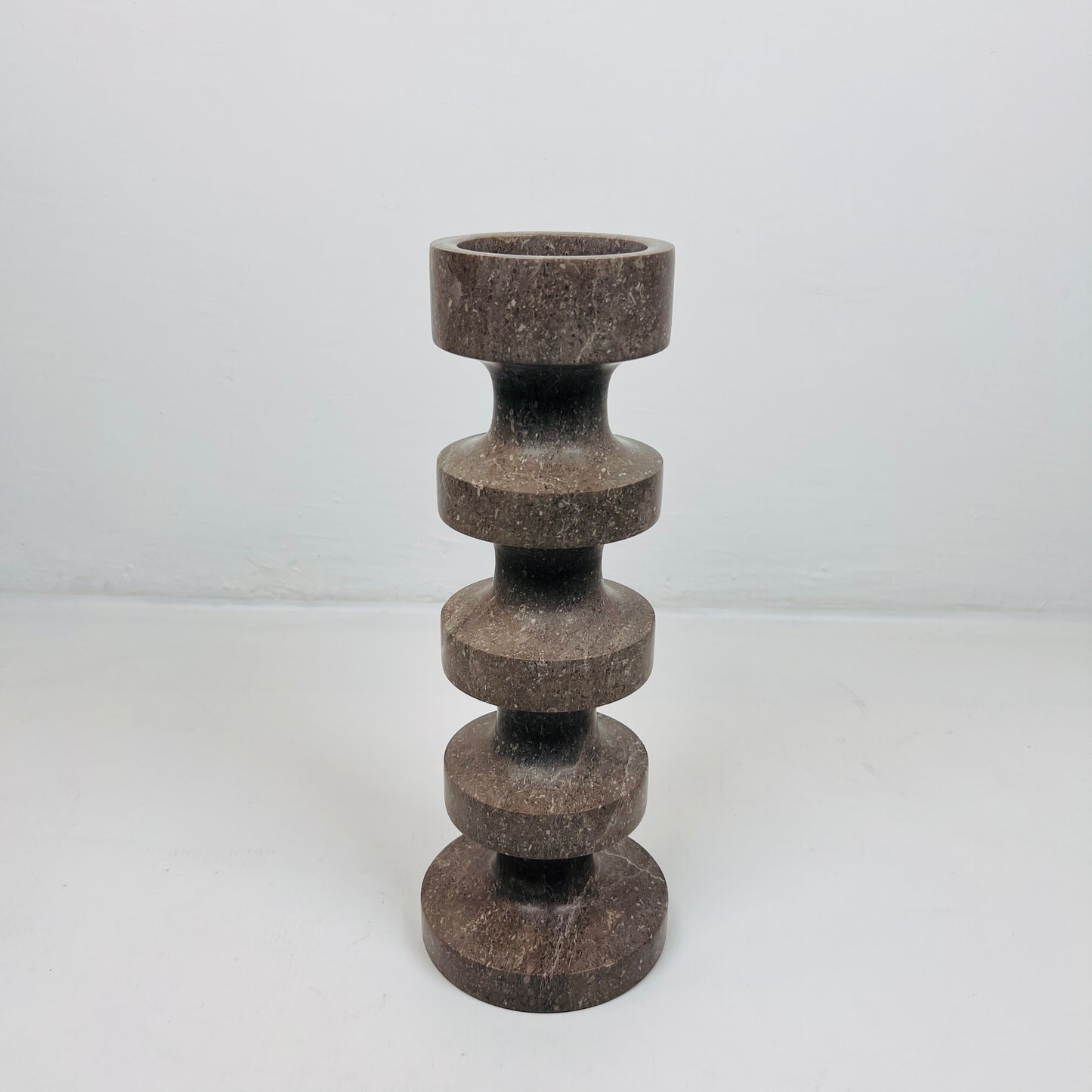 Accordian Candle Stand - Brown