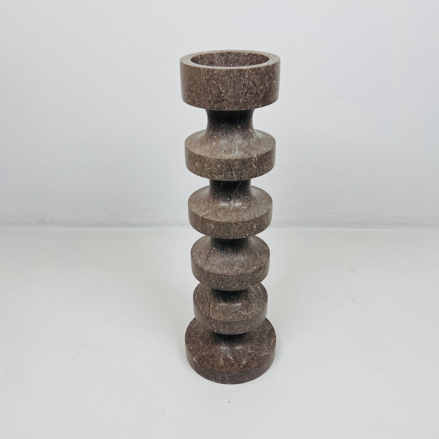 Accordian Candle Stand - Brown