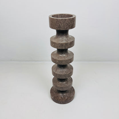 Accordian Candle Stand - Brown