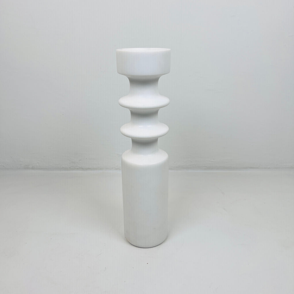 Double Disc Bulged Marble Candle Stand