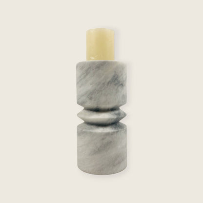 Disc Link Candle Stand - Gray