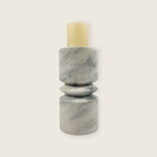 Disc Link Candle Stand - Gray