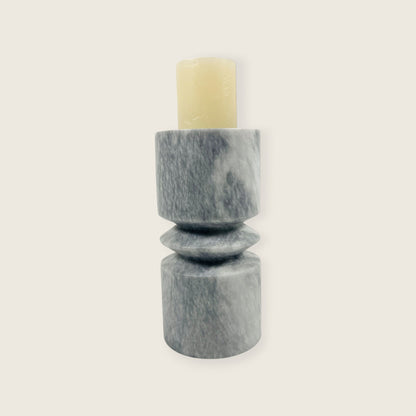 Disc Link Candle Stand - Gray