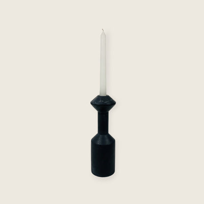 Pommel-Top Candle Stand - Black