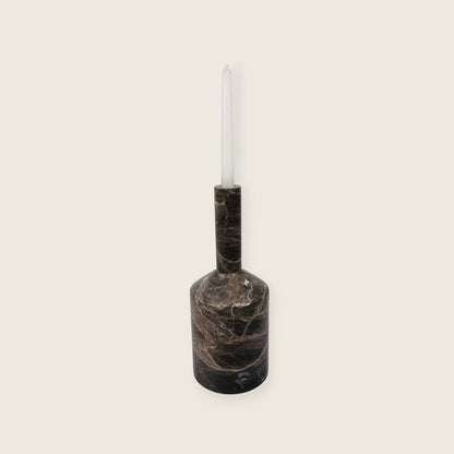 Tall-Neck Candle Stand - Black