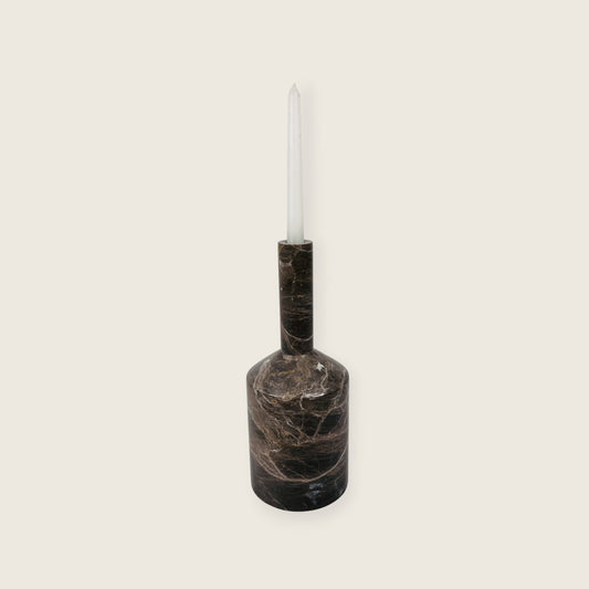 Tall-Neck Candle Stand - Black