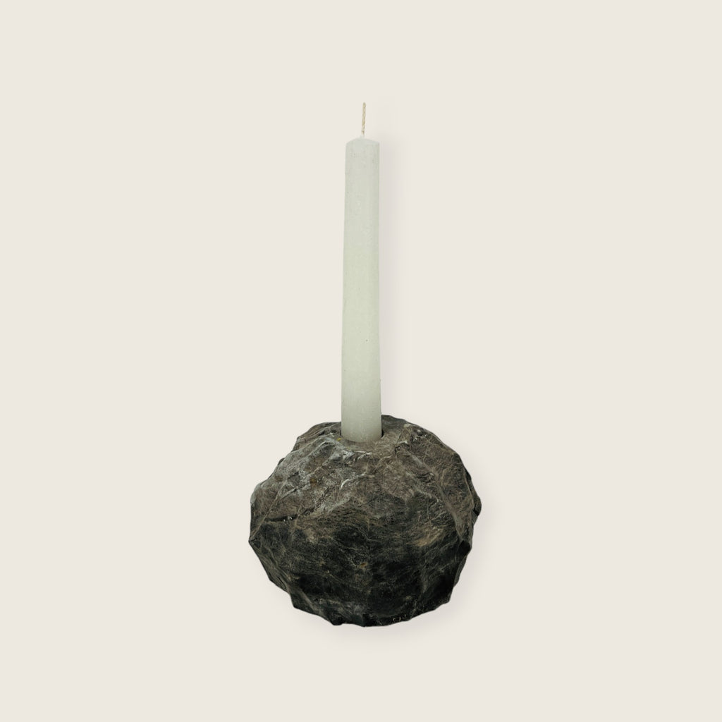 Earthy Stone Candle Stand