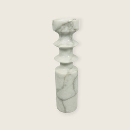 Dual Ringed Candle Stand - Gray