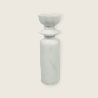 Collared Candle Stand - Gray