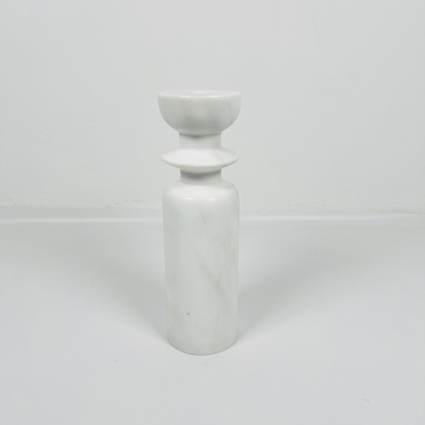 Collared Candle Stand - Gray