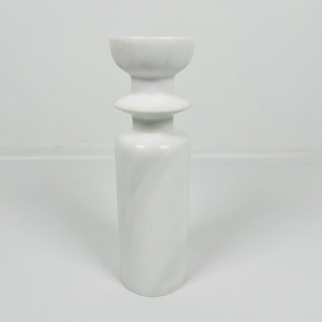 Ringed Bottle Marble Candle Stand