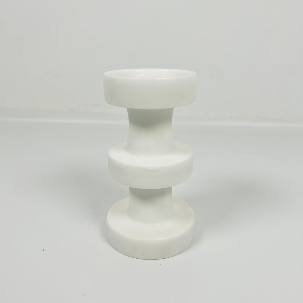 Stacked Disc Marble Candle Stand (Small)