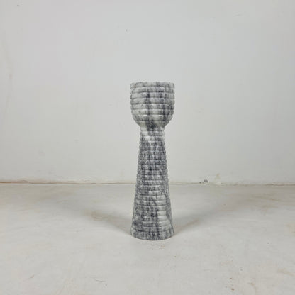 Striated Cup-Top Candle Stand - Small