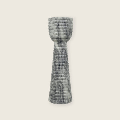 Striated Cup-Top Candle Stand - Small