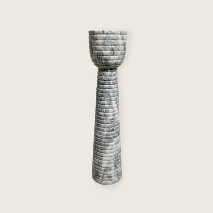 Striated Cup-Top Candle Stand - Medium